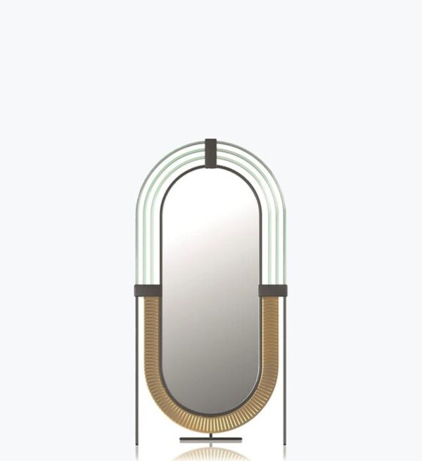 Oval Framed Mirror